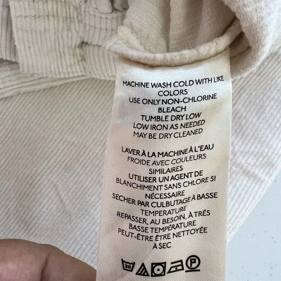 Pilcro Anthropologie The Kit Utility Wide Leg High Rise Corduroy Trousers Sz 30 - Picture 7 of 16